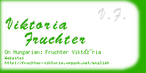 viktoria fruchter business card